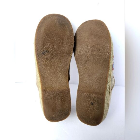Dansko Vegan Jute Embroidered Floral Paisley Print Clog Tan Size US 7.5-8 EU 38 - Picture 7 of 7